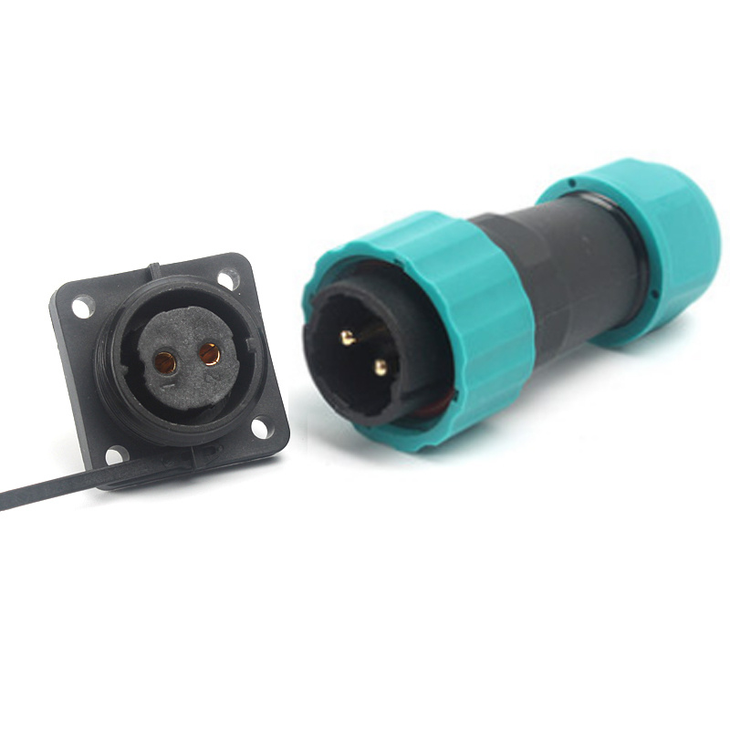 Waterproofing Aviation Connector with 4 Hole Flange Socket Circular Connector