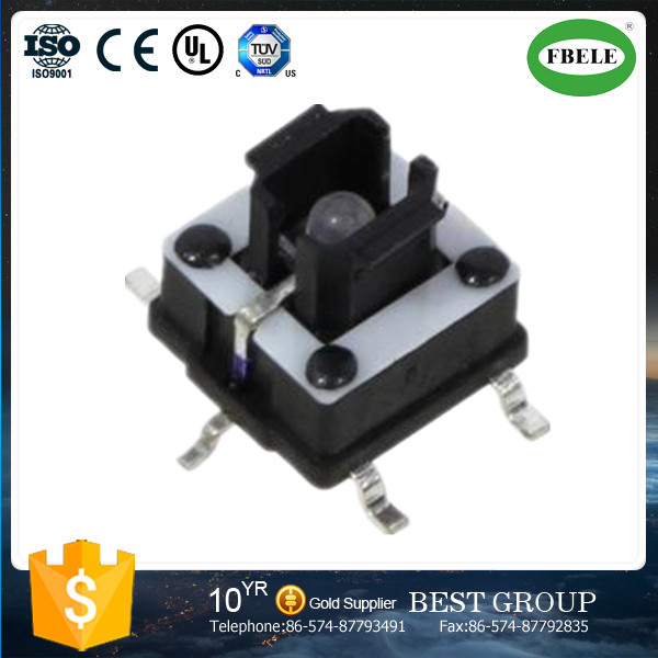 Factory Direct Patch with Key Switch Light Touch Switch Fbts-2106 6*6 with Light