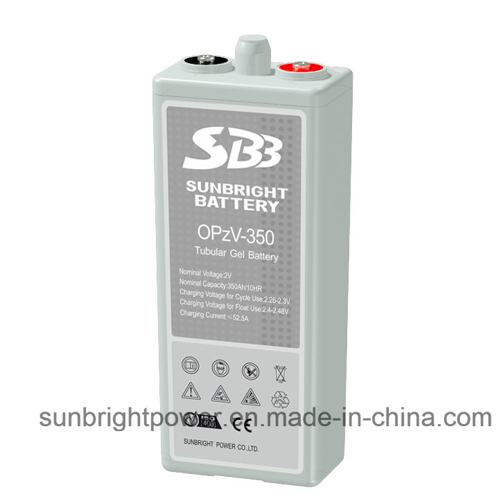 2V350ah Solar Telecom Long Deep Cycle Gel Opzv Battery