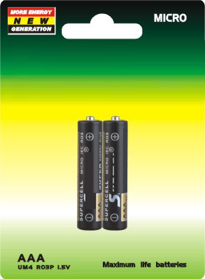R03 AAA Carbon Battery for Remote Control