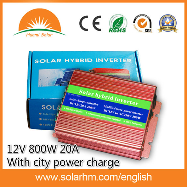 (HM-12-800) 12V 800W Hybrid Inverter Can with City Power
