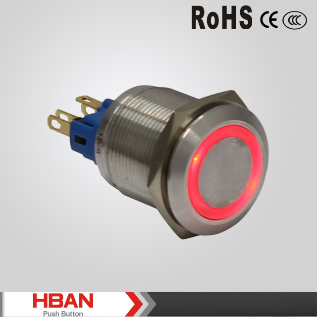 Hbgq22-11/E/S Ring-LED 22mm Metal Push Button Switch