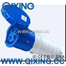 IP67 32A 3p 230V Blue Outdoor Plug Socket Connector
