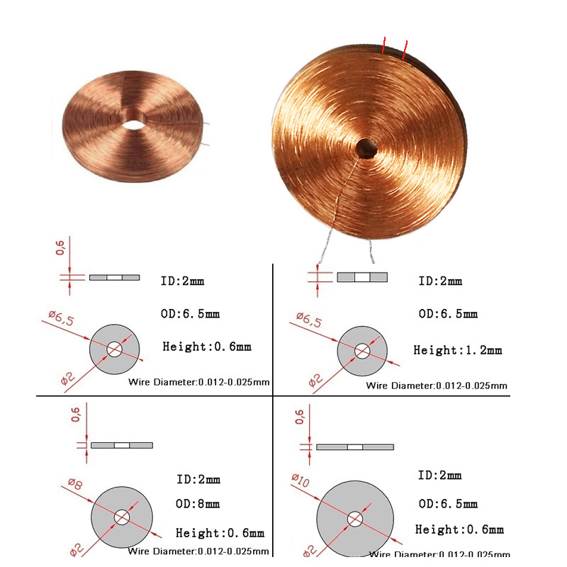 RFID Inductor Coil Air Core Bobbin Coil with Rod Ferrite