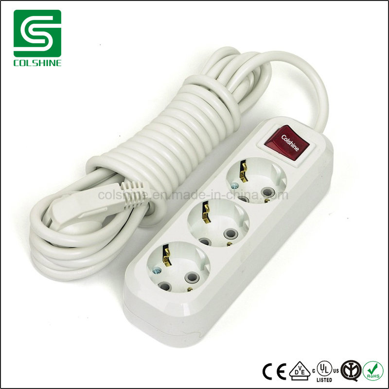 3 Way Power Electrical Extension Socket with Switch Outlet