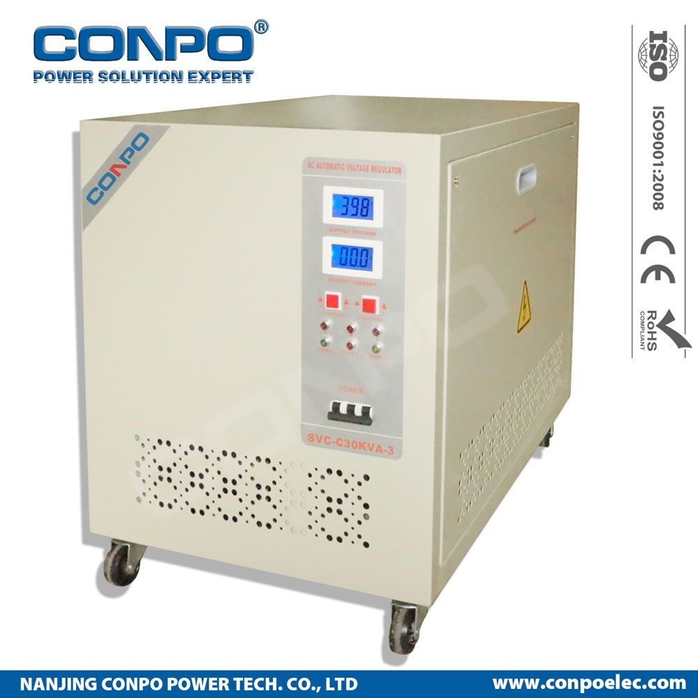 SVC-C20kVA/30kVA-3 3phase, Blue LCD, Servo AVR