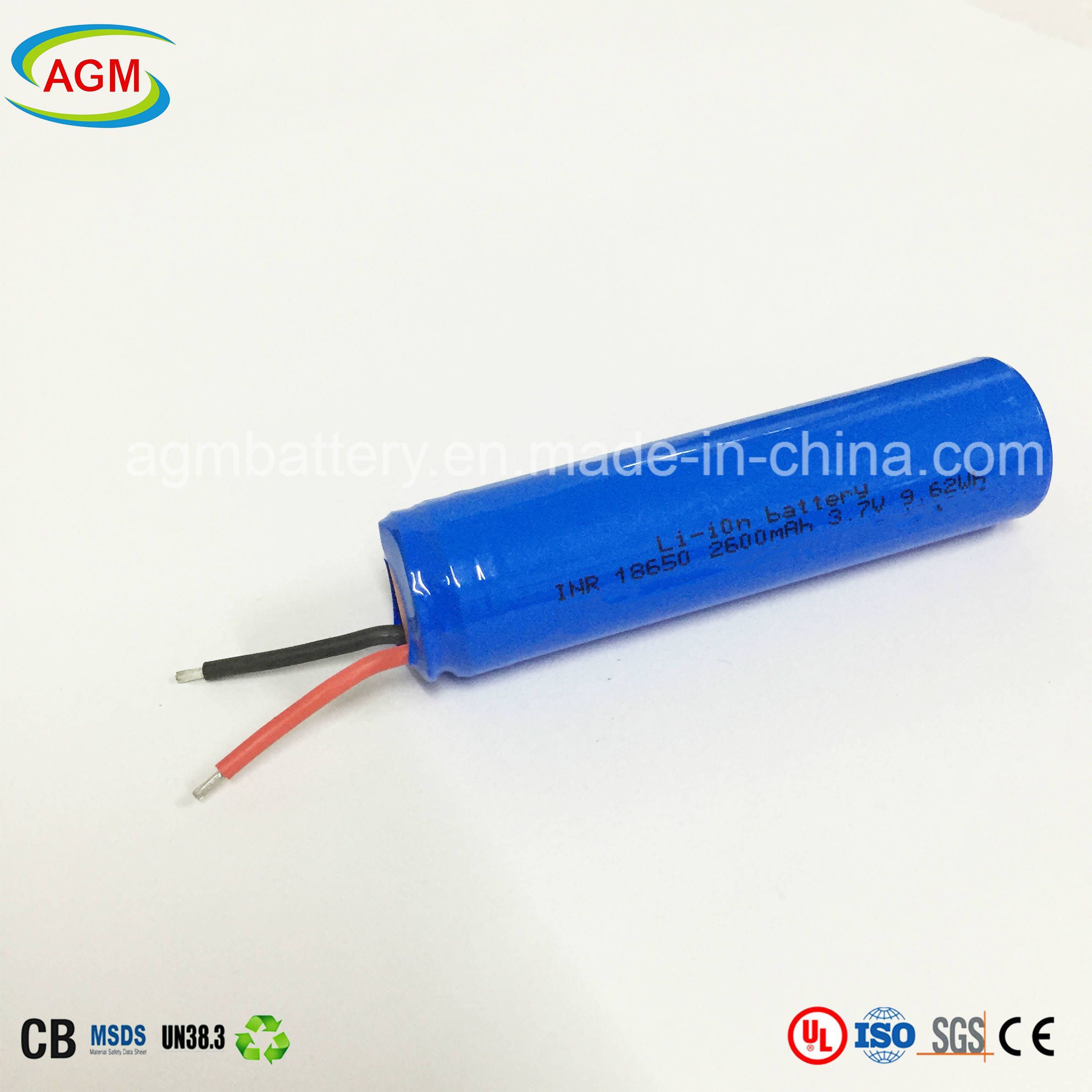 Inr 18650 2600mAh 3.7V Lithium Battery with PCM