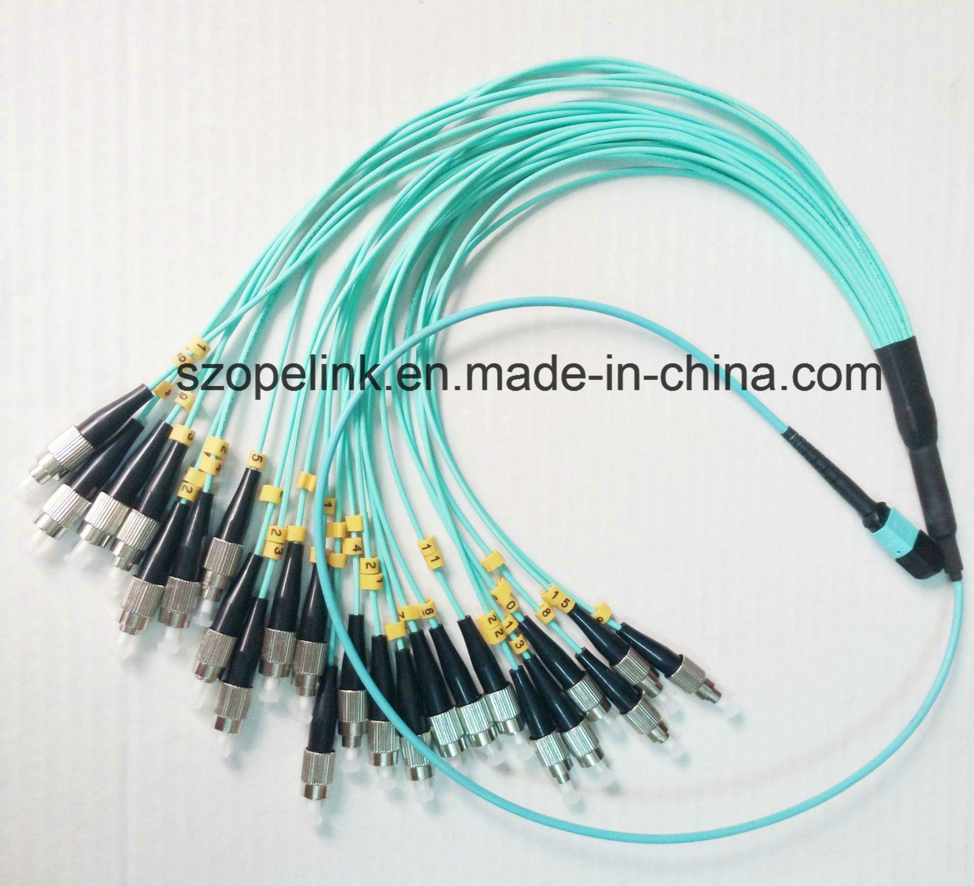 MPO/MTP Fiber FC-FC Optic Patch Cord Sm Simplex for Qsfp-Qsfp