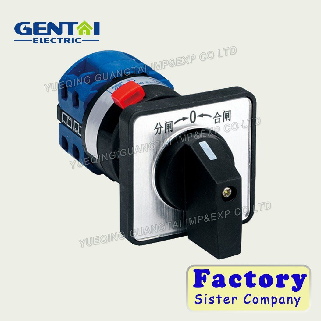 32A 1-0-2 3p Manufacture 3 Position Rotary Switch Changeover Switch