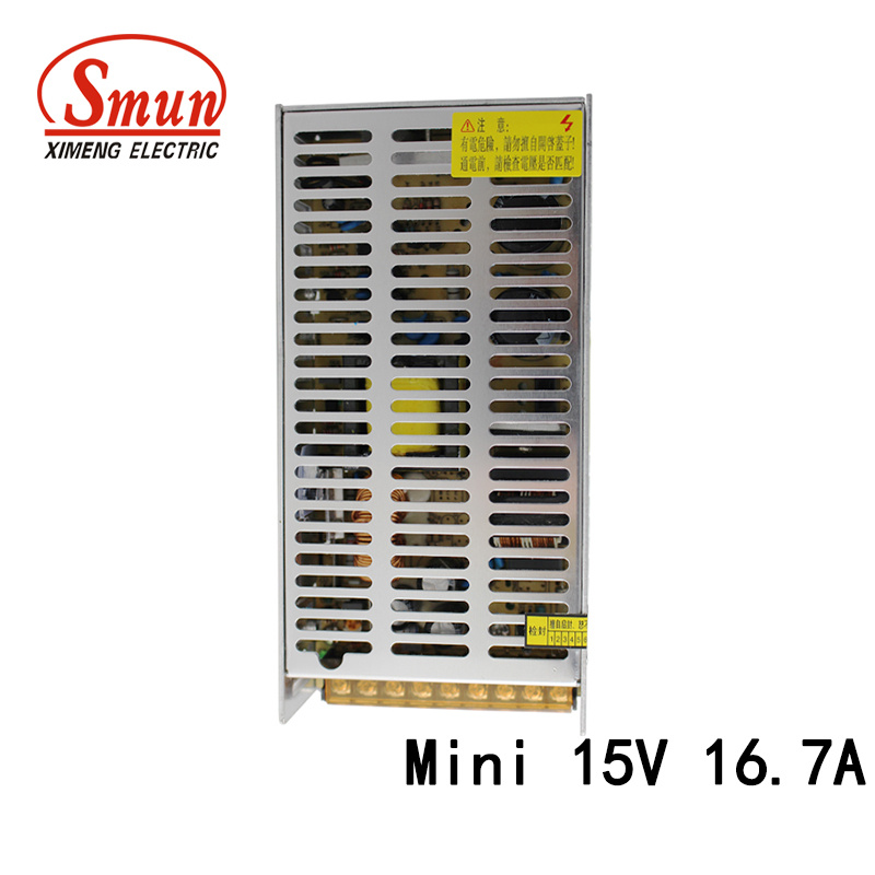 Smun as-250-15 Mini Size 250W 15VDC 16.7A Single Output SMPS