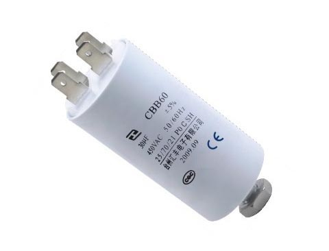 Motor Run Capacitor with Pins and Screw (CBB60)