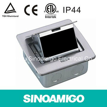 Stainless Pop up Floor Outlet with British Standard Outlet with Many Disconnectable Function Modules