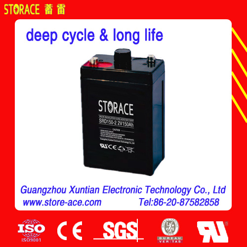 2V 150ah Deep Cycle AGM Battery for Solar Systems