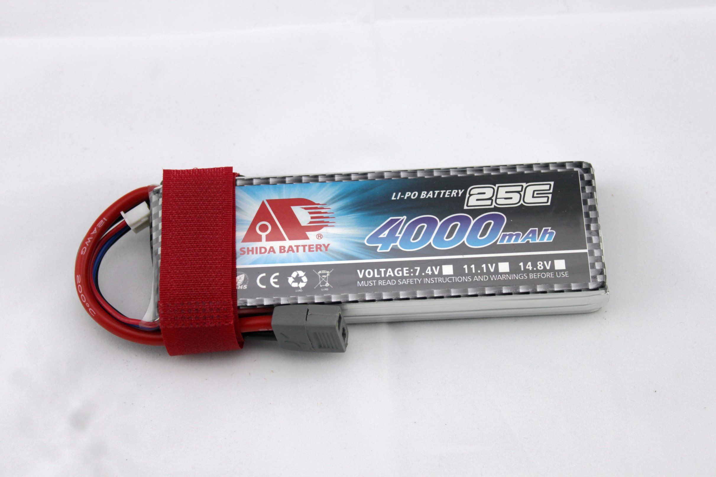 4000mAh 25c 7.4V Lithium Polymer Battery for RC Model