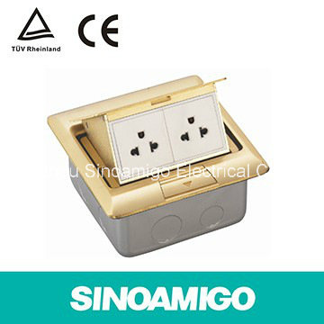 Brass Raised Floor Box Pup up Slowly Floor Socket Floor Outlet Box Floor Socket Connactor