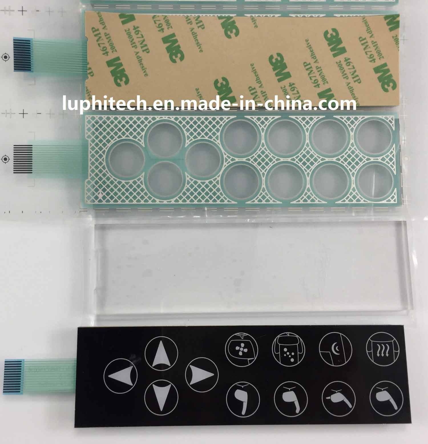 Capacitive Touch PMMA Graphic Membrane Switch
