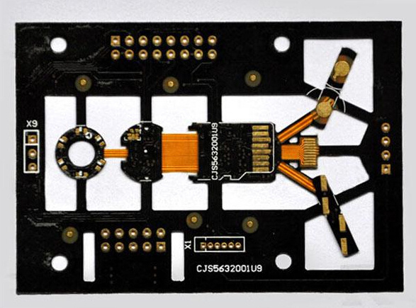 RoHS Customized Rigid Flex PCB with Immersion Gold Surface Finishing