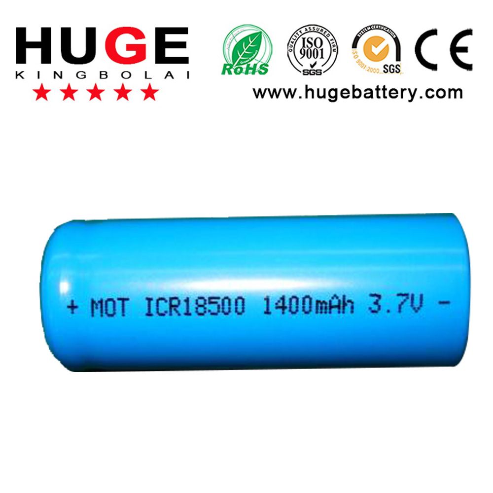 3.7V Icr18500 Rechargeable Li-ion Battery