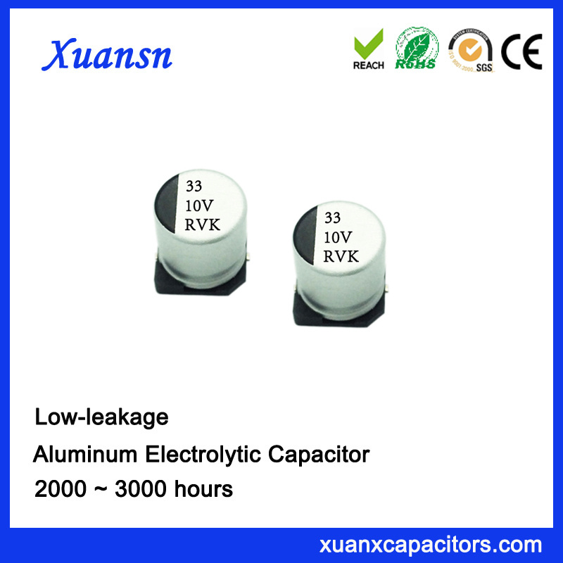 33UF 10V 2000hours Low Leakage Surface Mount Capacitor