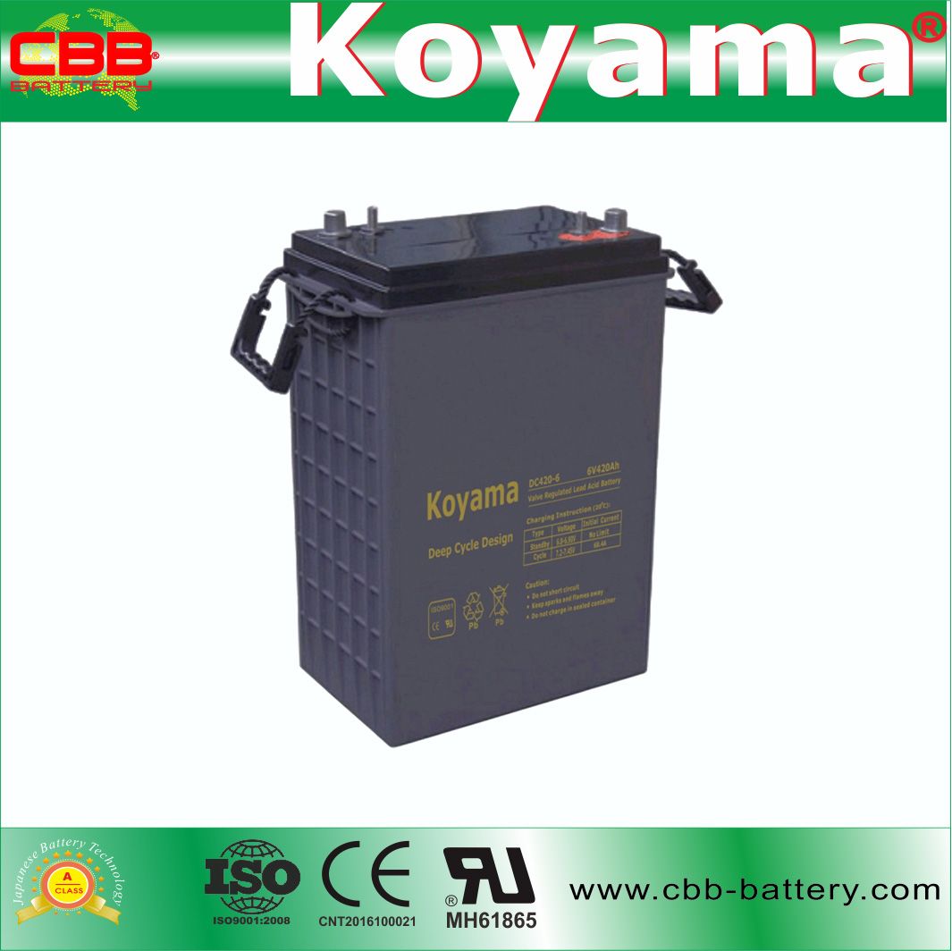 DC420-6 6V 420ah Deep Cycle AGM Battery