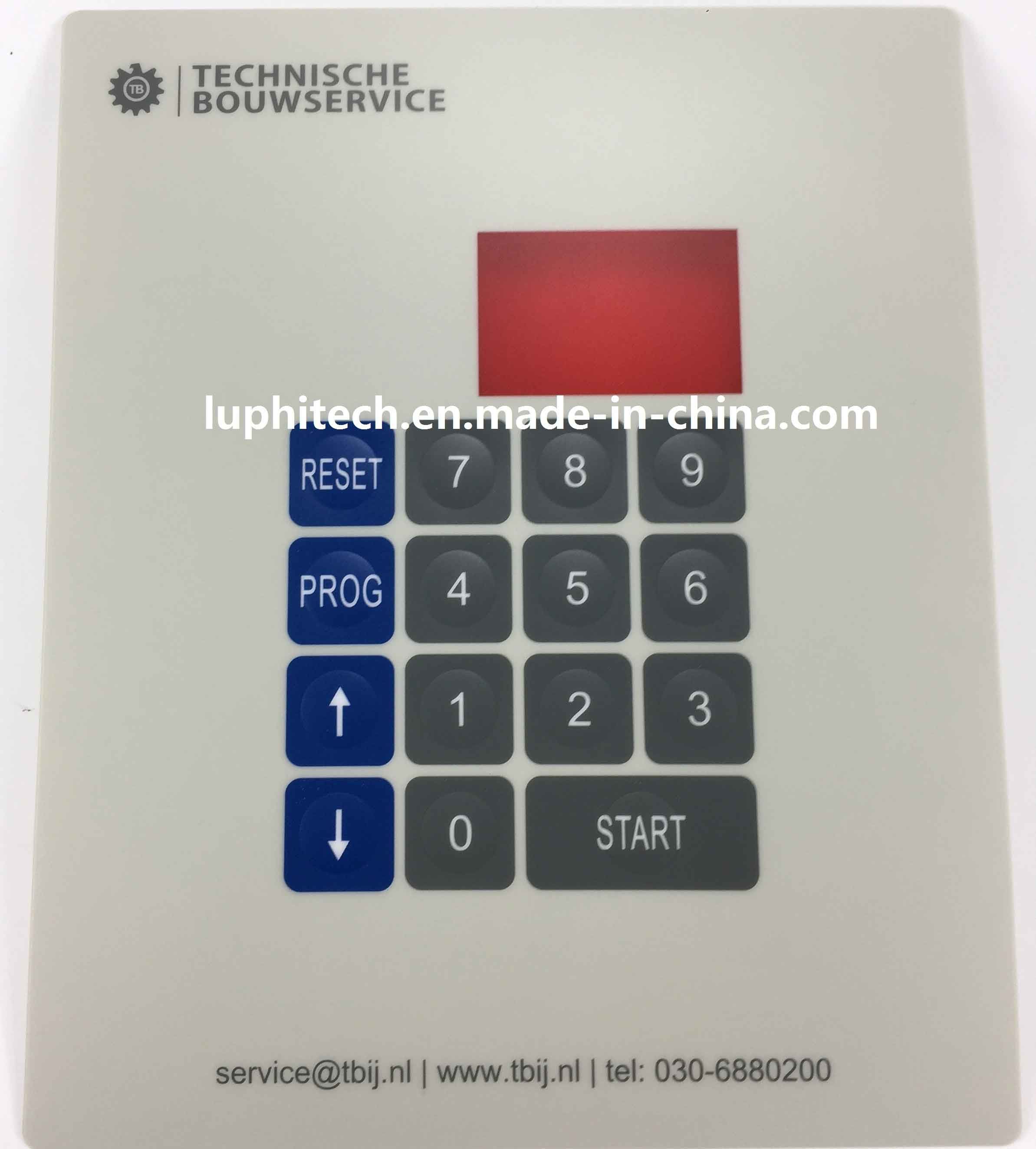 Matrix Alphanumeric Keys Graphic 2 Overlays Embossed Membrane Switch