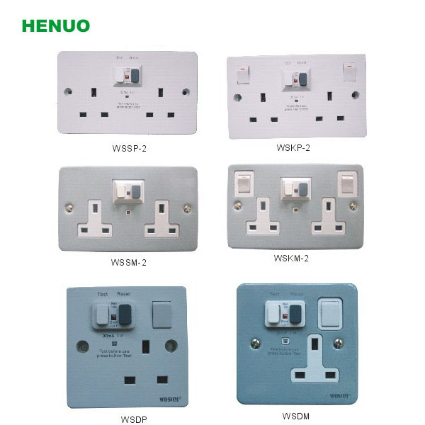 Wskm-2 Switched Rcd Protected Socket