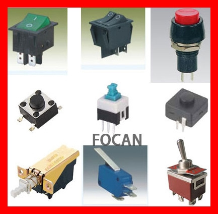 Push Button Switch; Tact Switch, Power Switch, Rock Switch; Toggle Switch; Push Switch, Pressure Switch (FC-16111)
