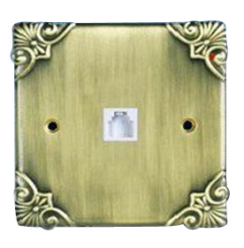Fg010A Factory Supply British 1 Gang Tel Wall Socket