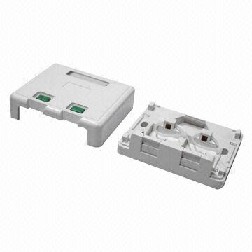 Dual Port Cat5e/CAT6 Surface Mount Box