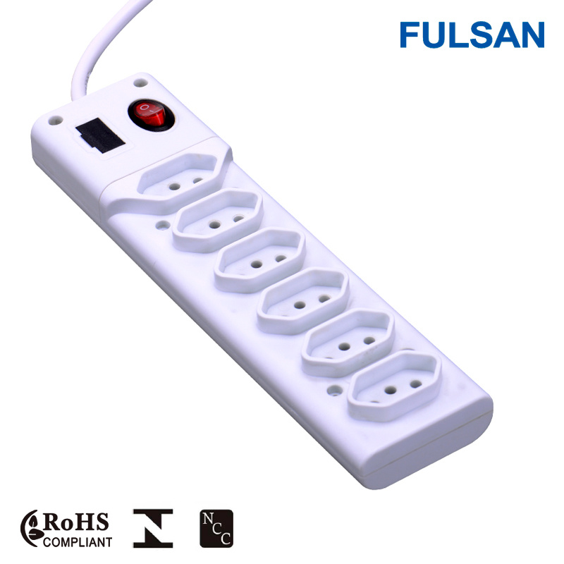 Brazil Electrical Extension Power Socket with Inmetro