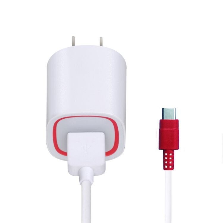 White USB Type C Fast Travel Adapter QC2.0 Wall Charger
