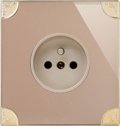 British Standard French-Style Wall Socket Flat (N3)