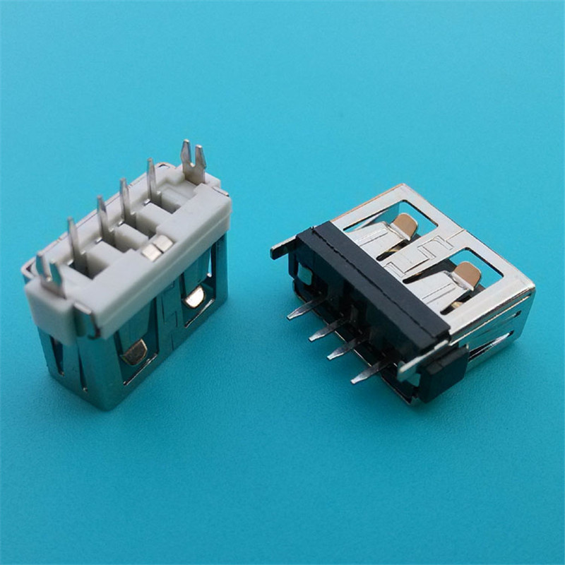 Short Body Straight USB 2.0 Female for PCB Connector