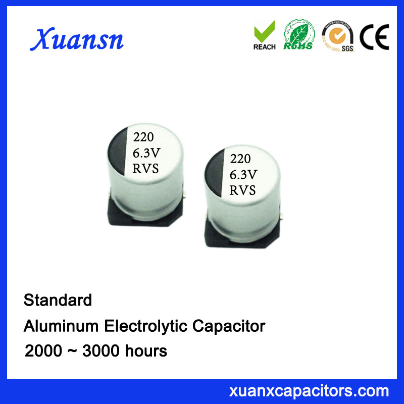 220UF 6.3V General SMD Aluminum Electrolytic Capacitor