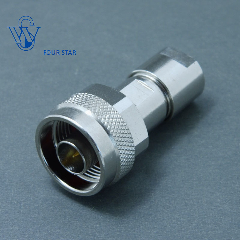 N Male Plug Clamp RF Coaxial Connector for LMR300/5D-Fb Cable