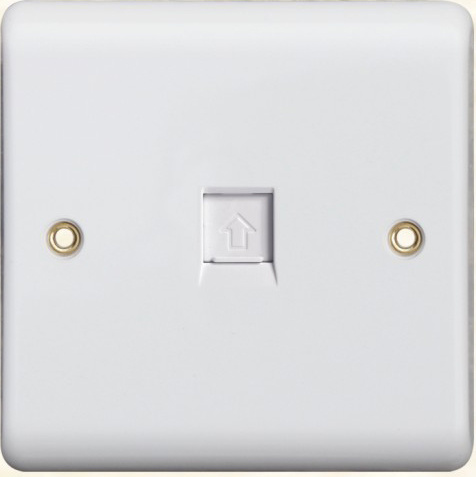 British Standard One Gang Internet/Telephone Socket H