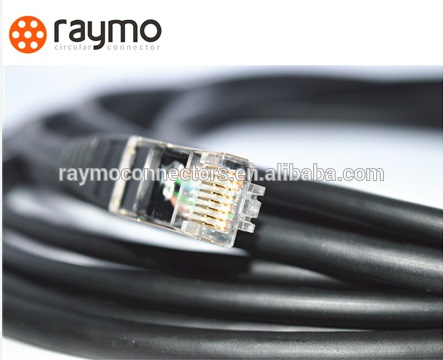 Raymo Fhg B Seires Male Gender Metal Connector to RJ45 Type Modular Plug