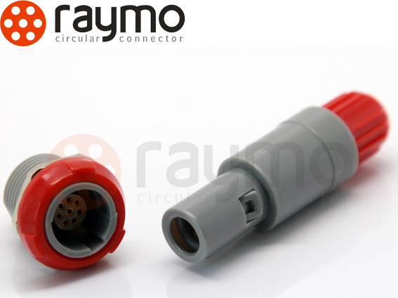 Alternative ODU Connector Redel Pag Plastic Circular Push Pull Plug