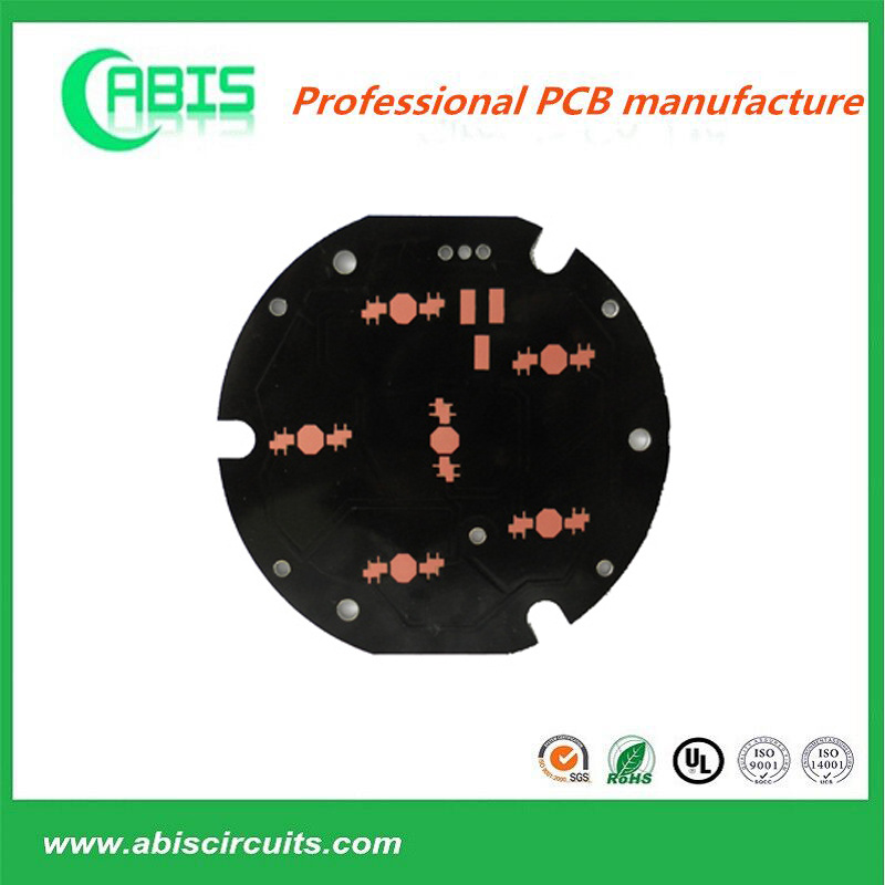 Black OSP Finished Aluminum Based PCB Board LED OEM