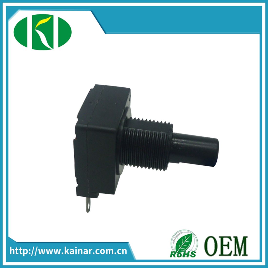 3 Pins Mono Rotary Potentiometer with Insulated Shaft Wh0162-2
