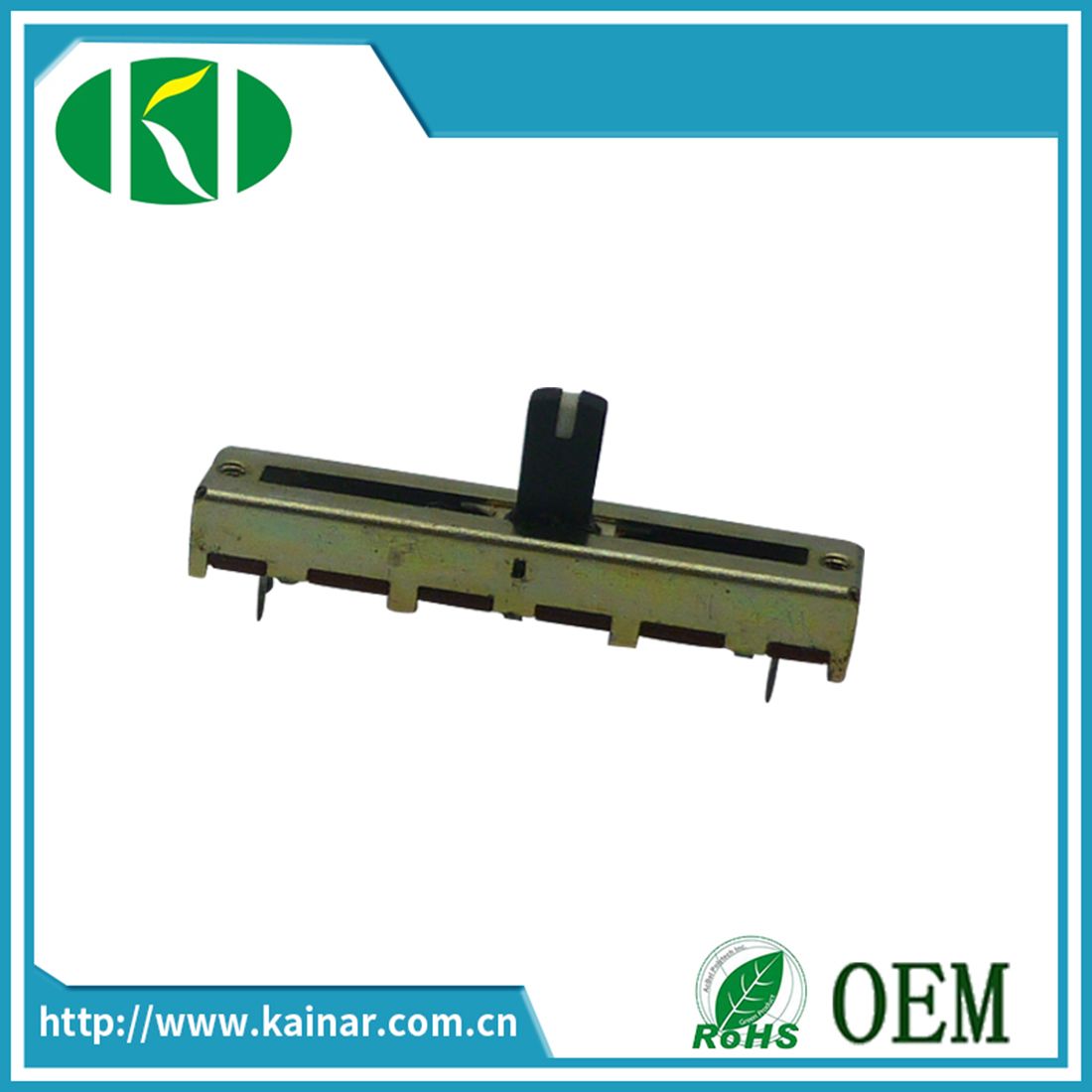 30mm Travel Lengh DC 12V 10k Slide Potentiometer with 6 Pins