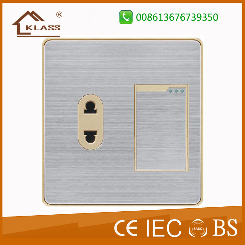 One Gang 2pin Socket Wall Switch Socket Bangladesh Myanmar