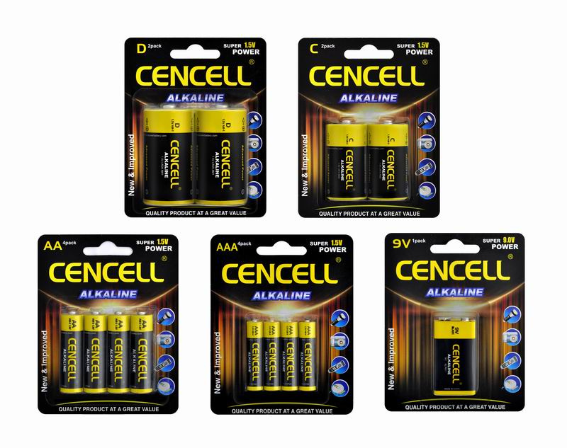 Super Power Cencell Alkaline Dry Battery