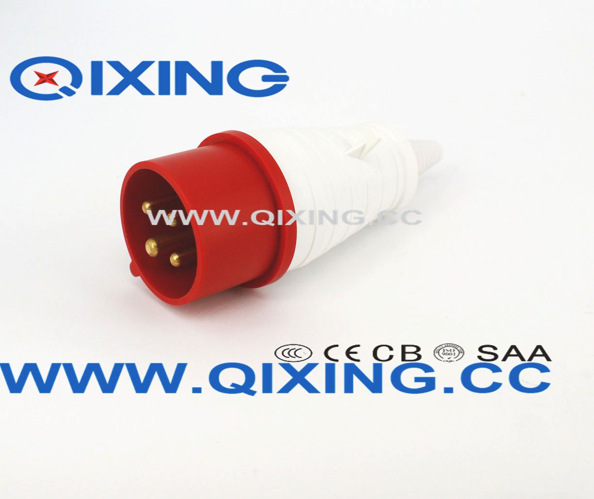 IEC 60309 16A 4p Single Phase Male Plug with PVC Tail