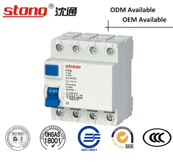 Stong RCCB Residual Current Circuit Breaker with High Quality