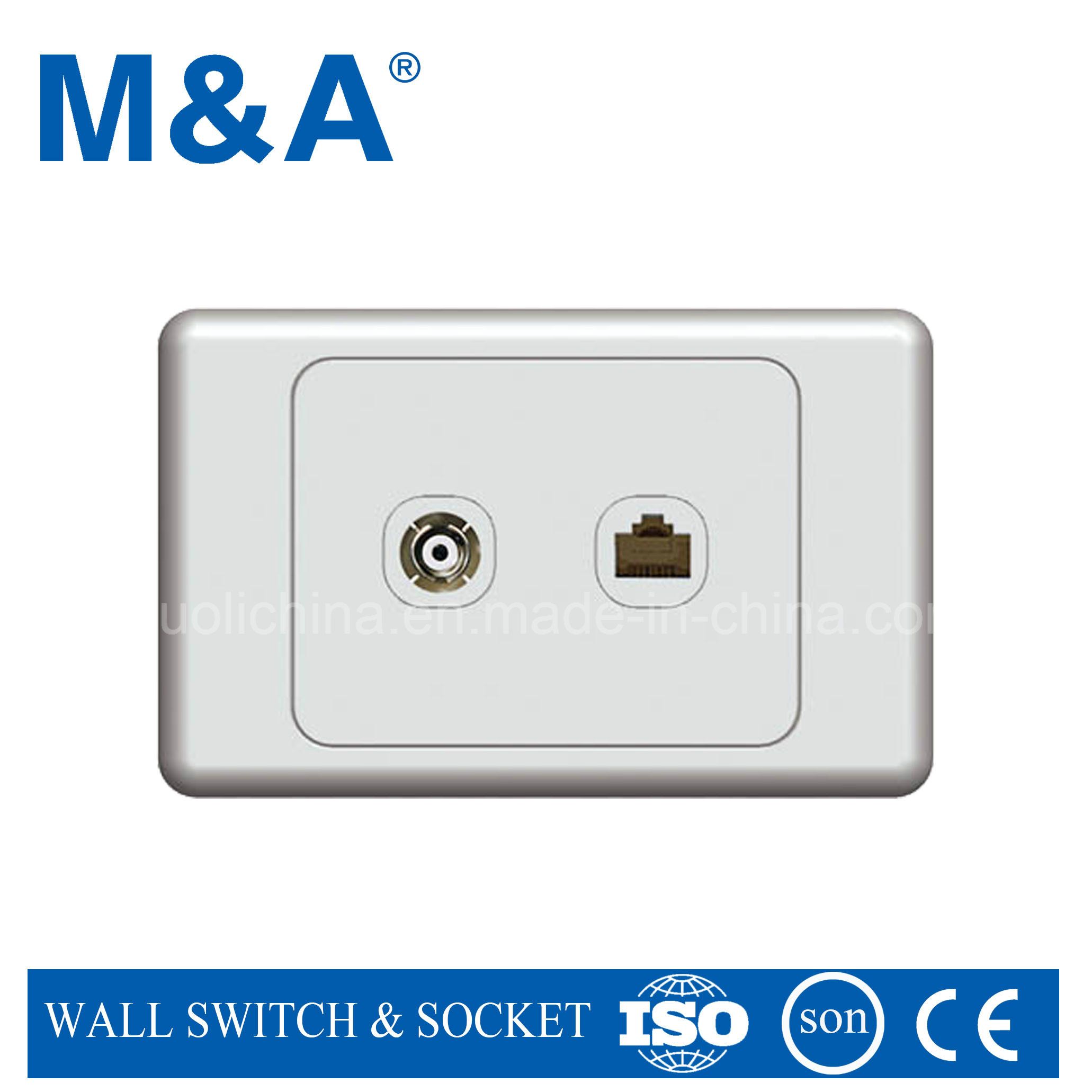 Mas Series TV Socket with Tel Socket (MAS322)