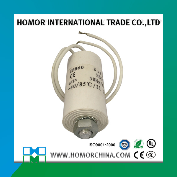 Manufacture Custom Cbb60 Water Pump Washing Machine Capacitor 16UF