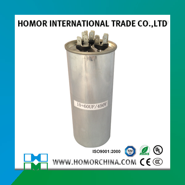 Double Core Cbb65 Oil Filled Capacitor for Air Conditions, Refrigerators, Generators