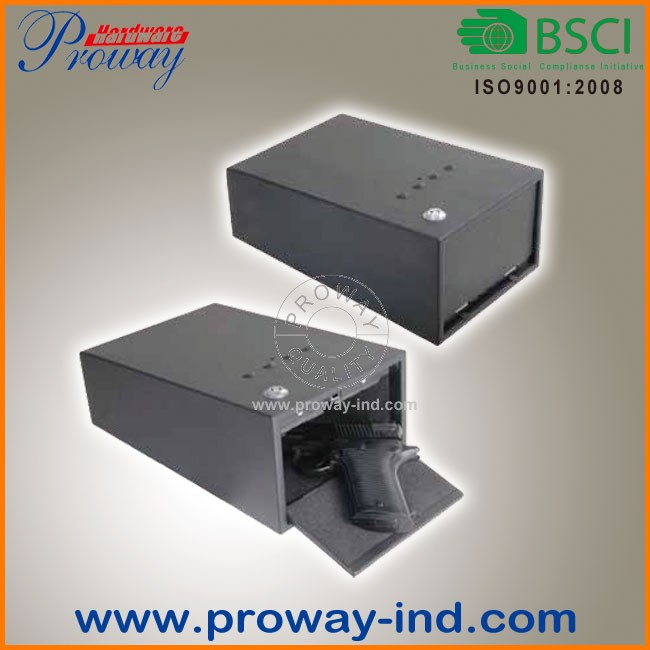 Portable Gun Vault Pistol Security Safe Box