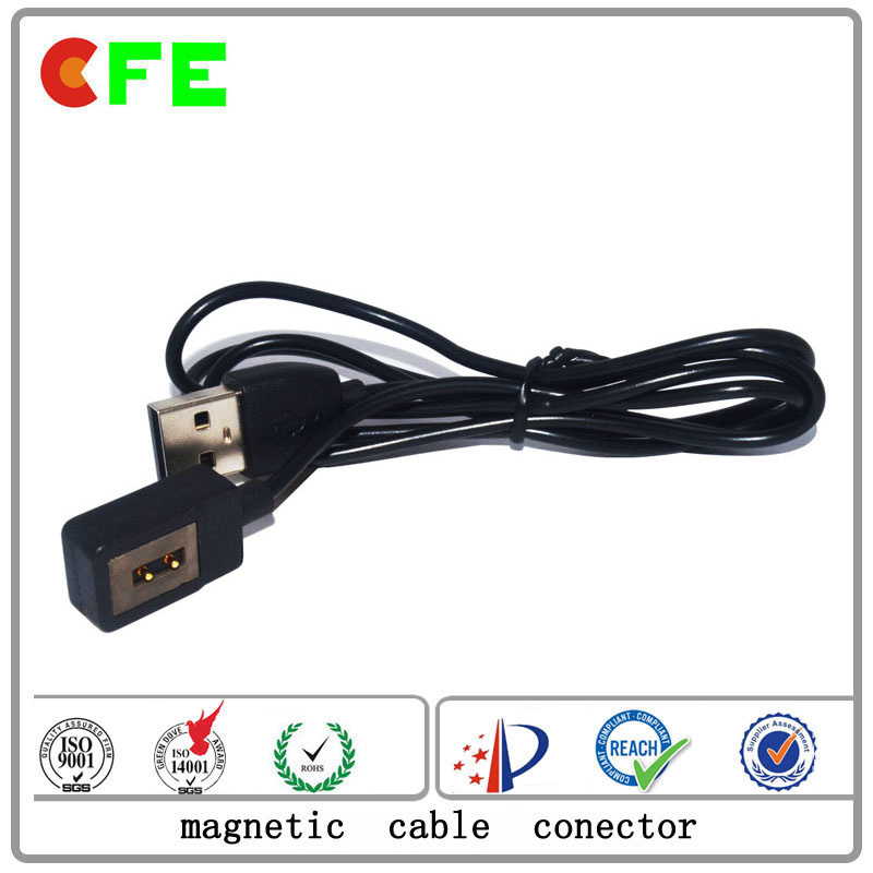 Square 2pin Magnetic Charging Cable Connector for Edia Player